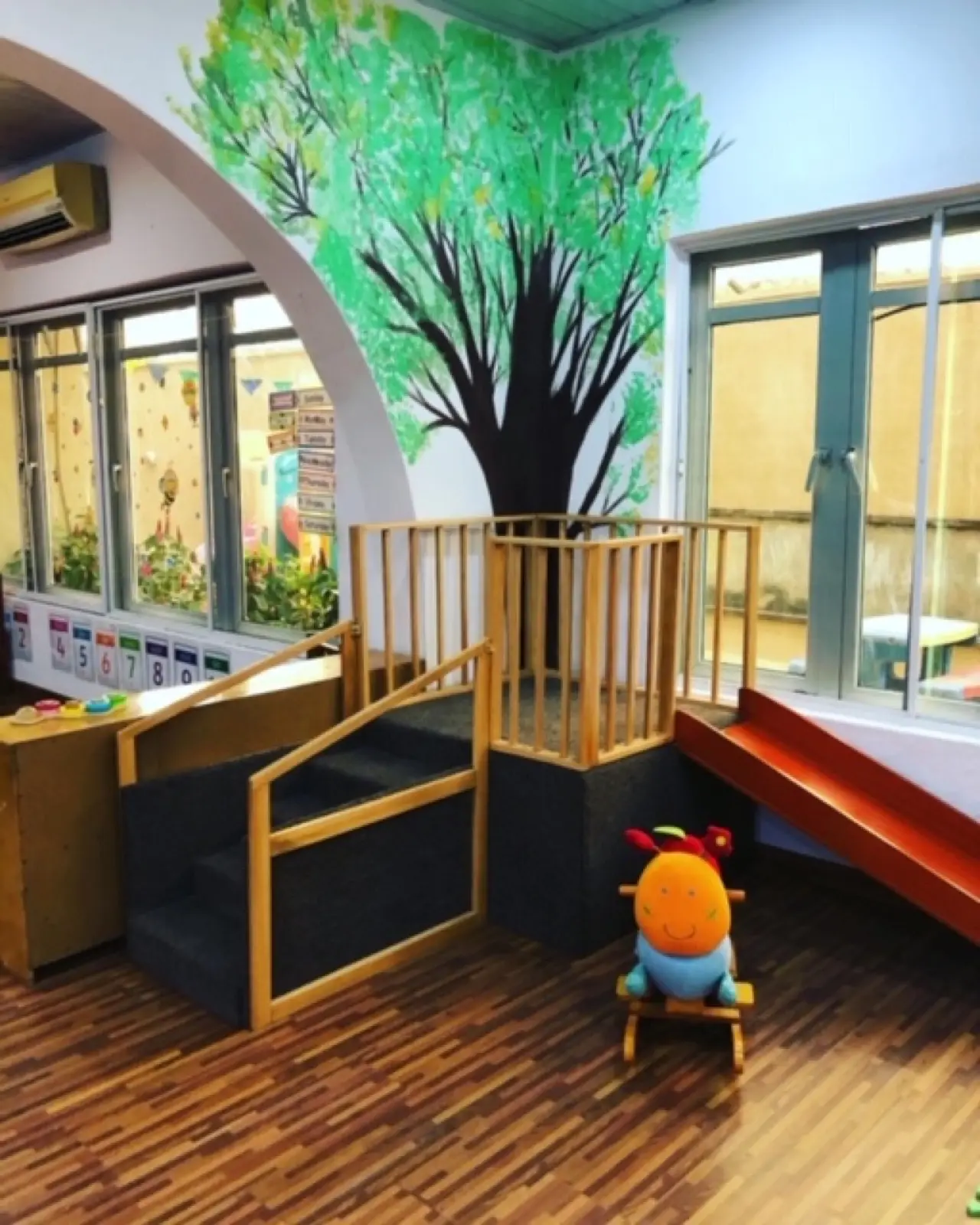 The tree mural in our Learning Area