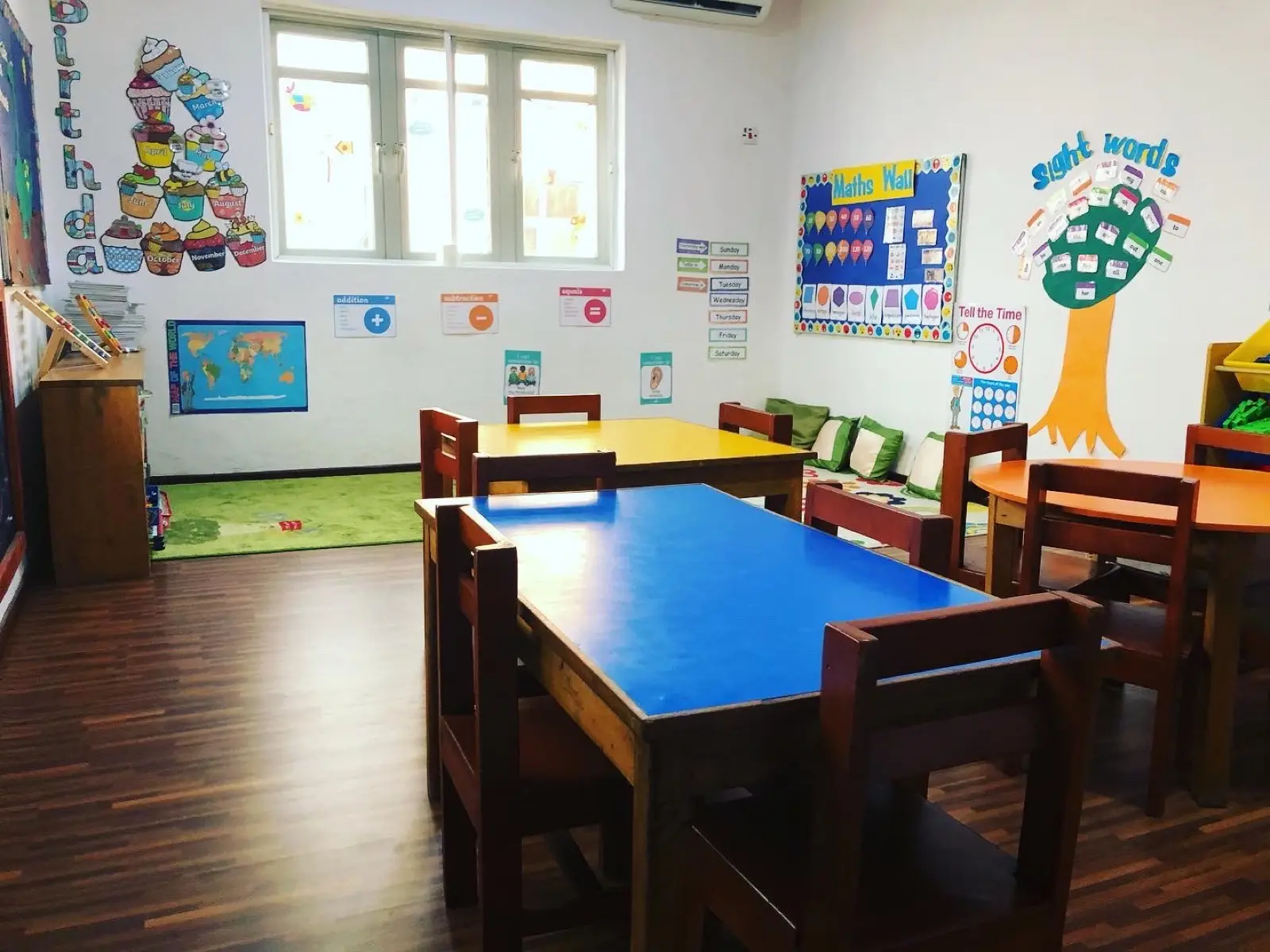 A calm, light-filled classroom